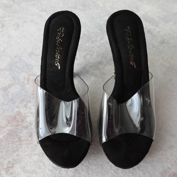 Black Platform Heels Classic Stage Style - Picture 11 of 11